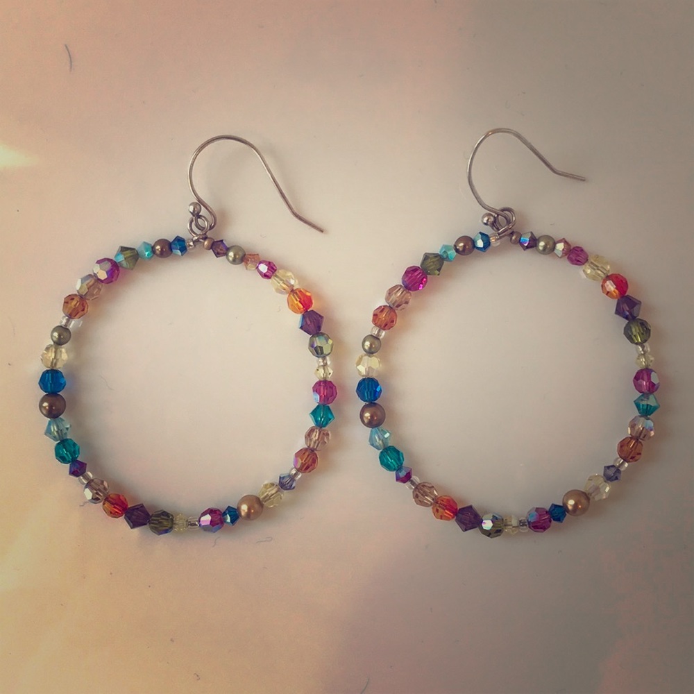 Holly Yashi hoop earrings